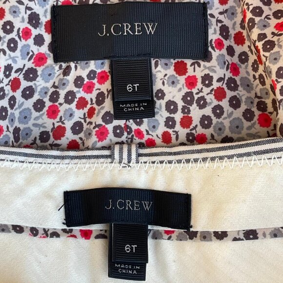 J. Crew Jacket Women's Sz 6t Seersucker Gray and White Striped One-Button Suit - Picture 6 of 9